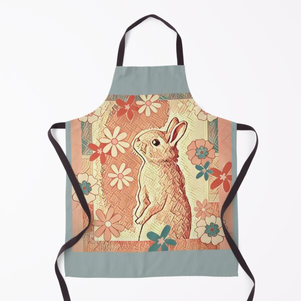 Item preview, Bunny with Spring Flowers designed and sold by oh-bi-me.