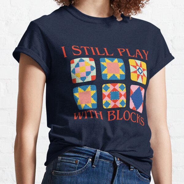 Item preview, I Still Play With Blocks Quilt Funny Quilting  designed and sold by Wiss2Arts.
