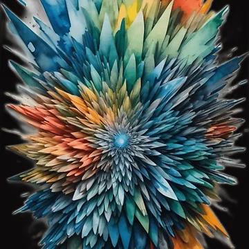 Artwork thumbnail, Colour explosion by BubbleTextBox