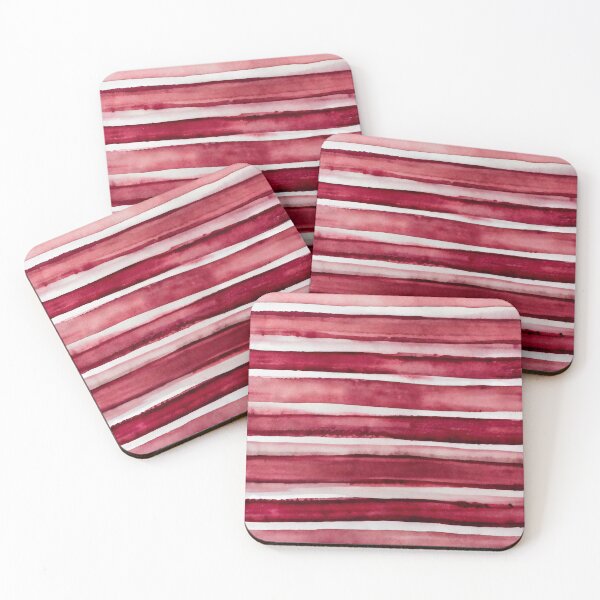 Item preview, Wine red stripes watercolor pattern texture designed and sold by patterncrow.
