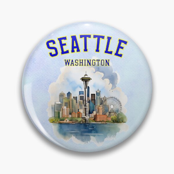 Item preview, Seatle Washington: Seatle Skyline and Space Needle designed and sold by MysticOzzy.