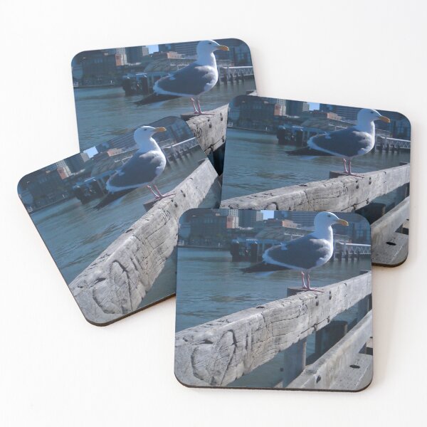 Item preview, Love: Seagull behind San Francisco Ferry Terminal, overlooking the Bay Bridge & SF Skyline designed and sold by activartist.