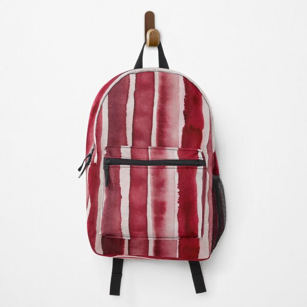 Item preview, Wine red stripes watercolor vertical striped pattern texture designed and sold by patterncrow.