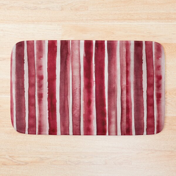 Item preview, Wine red stripes watercolor vertical striped pattern texture designed and sold by patterncrow.