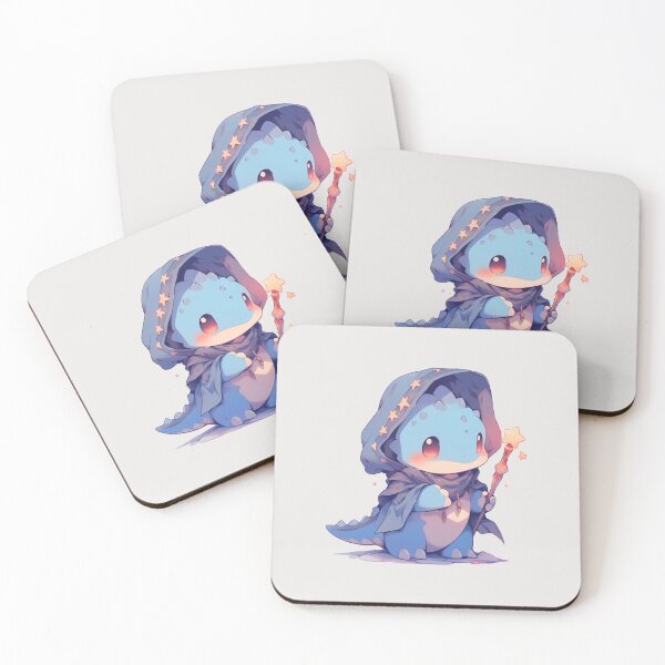 Item preview, Cute Kawaii Magical Dino Lizard Wizard designed and sold by CozyKawaiiArt.