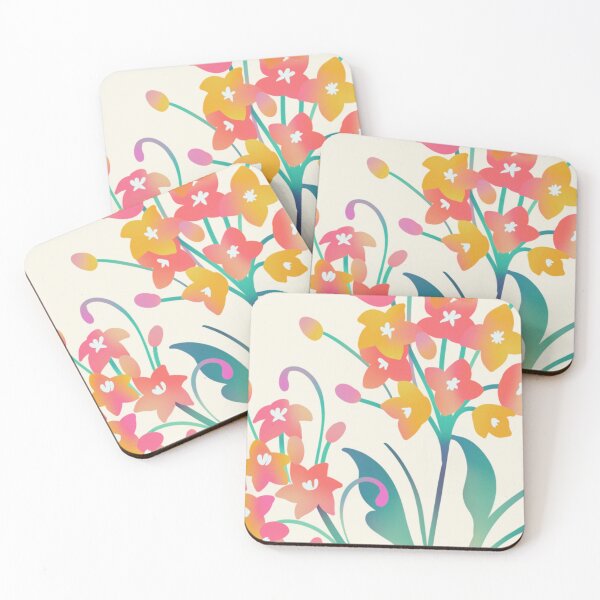 Item preview, Pinkish Orange Gradient Flowers Design designed and sold by CarefulCreation.