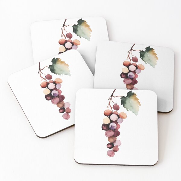 Item preview, watercolor of purple grapes designed and sold by soulfulpalette.