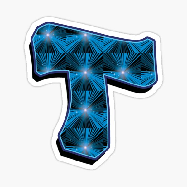 T - Blue Rays Sticker