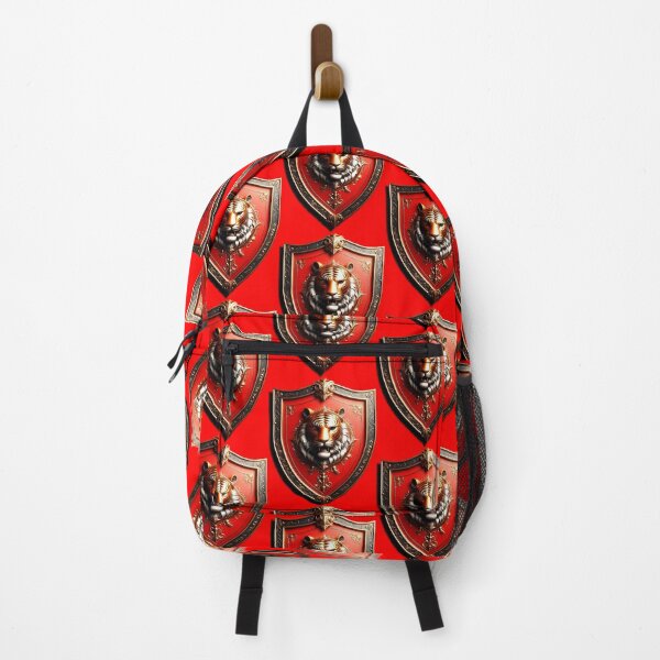 Item preview, TIGER SHIELD - #FF0000 designed and sold by Marlon Oseguera.