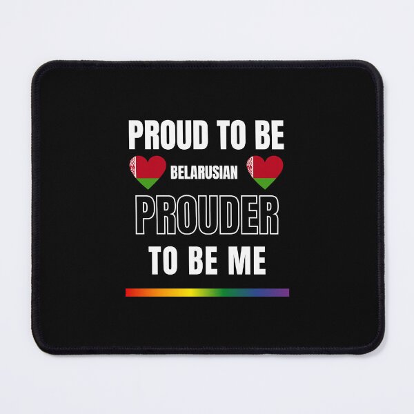 Item preview, LGBTQ Proud To Be Belarusian, Prouder To Be Me T-Shirt, Belarusian T-Shirt, Belarusian Flag Tees, Rainbow Stripe T-Shirt, Sport Tees, Pride Tees, Belarusian Flag Heart, designed and sold by PrideBeProud.