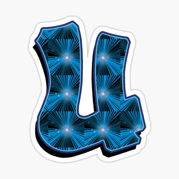 U - Blue Rays Sticker