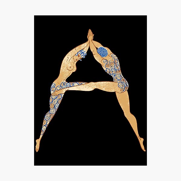 Item preview, Erté - The Letter A from the Alphabet Suite, 1976 designed and sold by elektronen.
