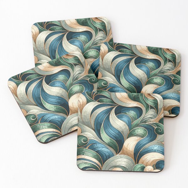 Item preview, Elegant Swirls: Luxurious Curves Pattern Design designed and sold by toobel.