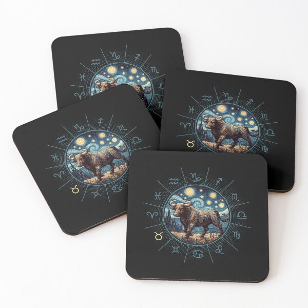 Item preview, ZODIAC Taurus - Astrological TAURUS - TAURUS - ZODIAC sign - Van Gogh style - 3 designed and sold by ArtProjectShop.
