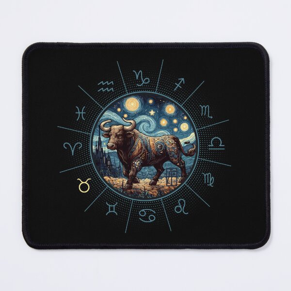Item preview, ZODIAC Taurus - Astrological TAURUS - TAURUS - ZODIAC sign - Van Gogh style - 3 designed and sold by ArtProjectShop.