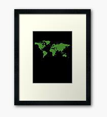 World Map Framed Print