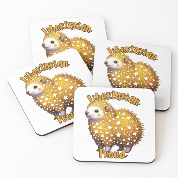 Item preview, Yellow Libertarian Porcupine with White Stars designed and sold by kylmllr101684.