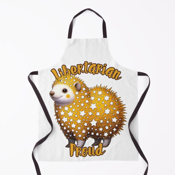 Item preview, Yellow Libertarian Porcupine with White Stars designed and sold by kylmllr101684.