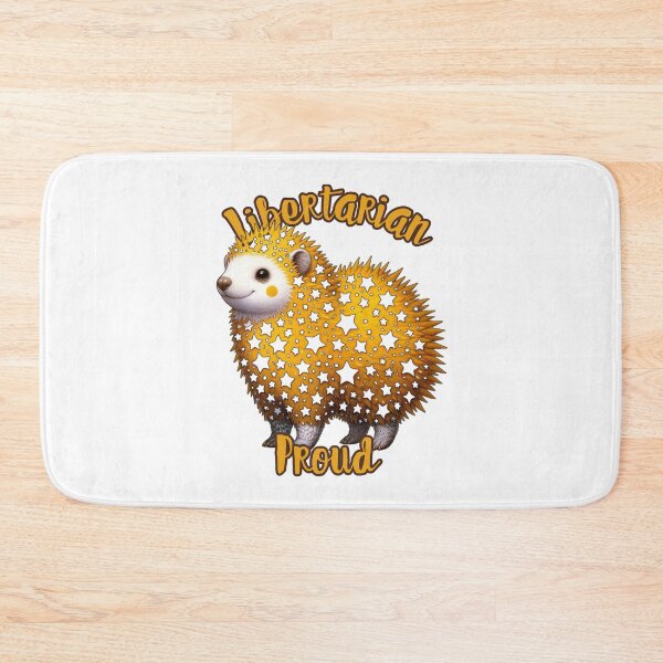 Item preview, Yellow Libertarian Porcupine with White Stars designed and sold by kylmllr101684.