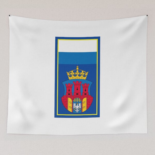 Item preview, Krakow Flag & Coat of arms designed and sold by adamst555.
