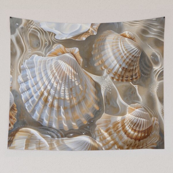 Item preview,  Beautiful Seashells In the Ocean Ripples.  designed and sold by MargaretWiktor.