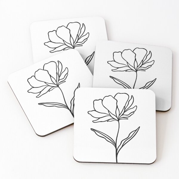 Item preview, Floral Line Art | Elegant Wildflower Growing Stem designed and sold by RachelFCreative.