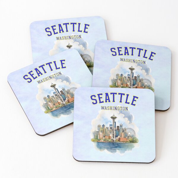 Item preview, Seatle Washington: Seatle Skyline and Space Needle designed and sold by MysticOzzy.