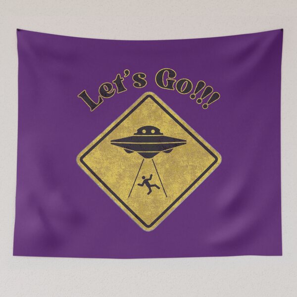 Item preview, UFO Let's Go!!! retro design designed and sold by ShaneCRob.