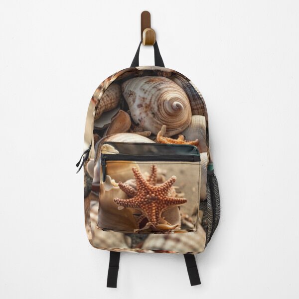 Item preview, Sea shells on a sandy beach designed and sold by Rorulent.