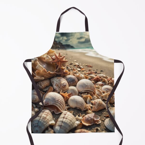 Item preview, Sea shells on a sandy beach designed and sold by Rorulent.
