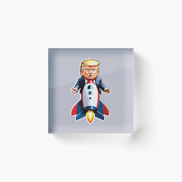 Item preview, Donald Trump Space Force Rocket designed and sold by TheArtOfPat.