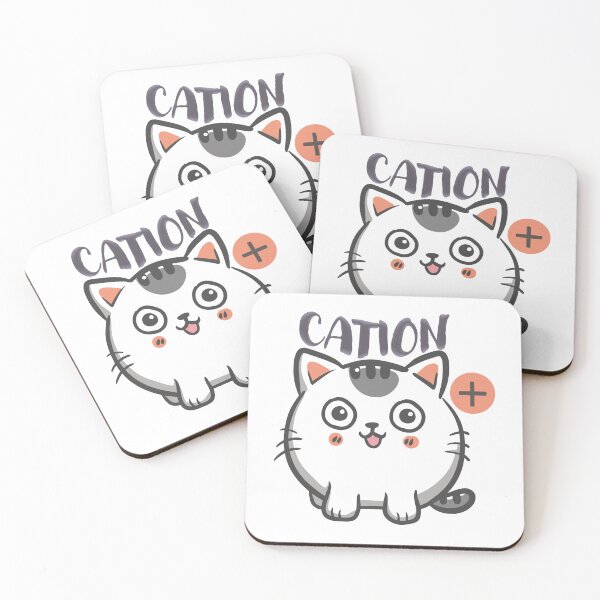 Item preview, Cation Cat Pun Chemistry Pun Science designed and sold by wowwowmeow.