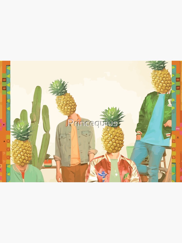 "Glass Animals Pineapple Heads" Sticker for Sale by Princequius Redbubble