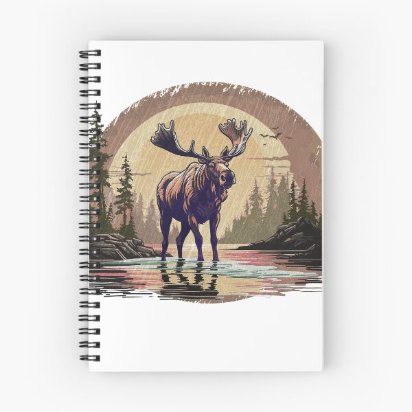 Item preview, Alt Version of Adult Moose, in the River, picturesque landscape of Colorado designed and sold by markmm9.