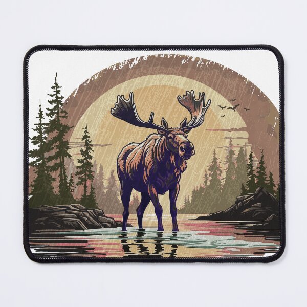 Item preview, Alt Version of Adult Moose, in the River, picturesque landscape of Colorado designed and sold by markmm9.