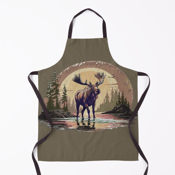 Item preview, Alt Version of Adult Moose, in the River, picturesque landscape of Colorado designed and sold by markmm9.
