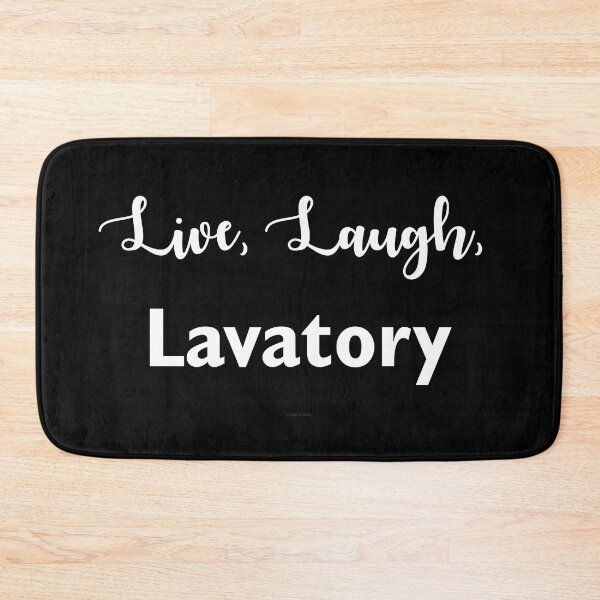 Item preview, Live, Laugh, Lavatory Text Version designed and sold by Logo-A-GoGo.