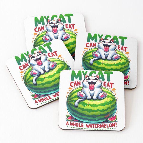 Item preview, My Cat Can Eat a Whole Watermelon! designed and sold by digital-savant.