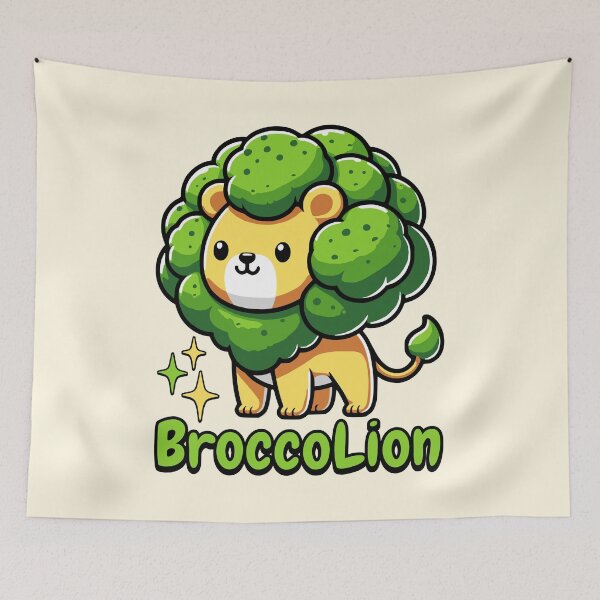 Item preview, Broccoline! Cute Broccoli Lion! Cute Food Animals designed and sold by PMCreative.