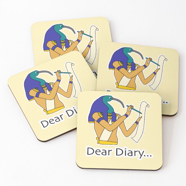 Item preview, Dear Diary Thoth Ancient Egypt Humor designed and sold by BrushAndPen.