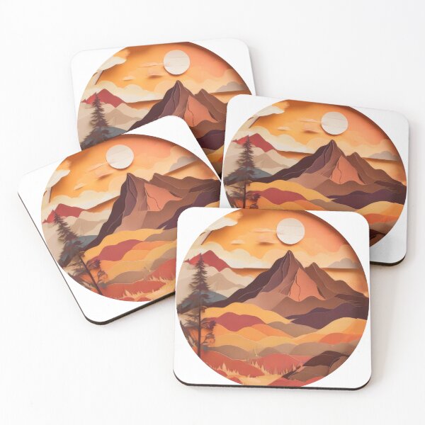 Item preview, Warm Sunset Peaks (1176) designed and sold by WASjourney.