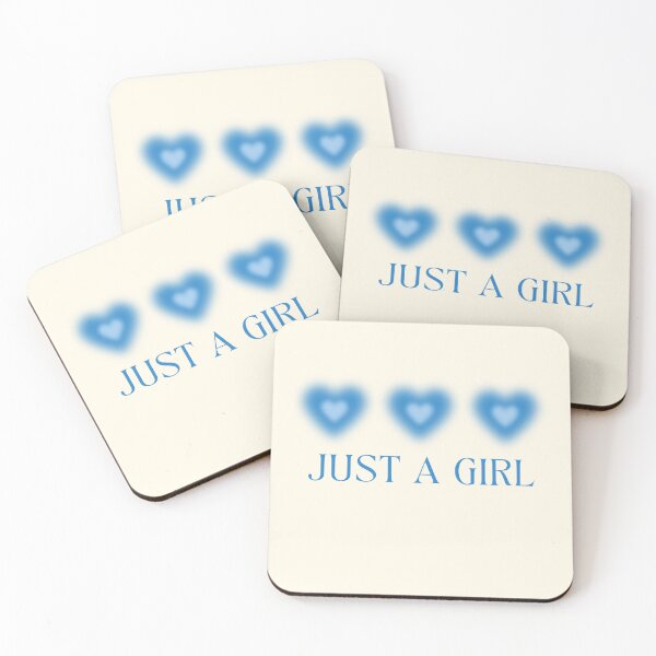 Item preview, JUST A GIRL BLUE GRADIENT HEARTS designed and sold by jessicaleah15.