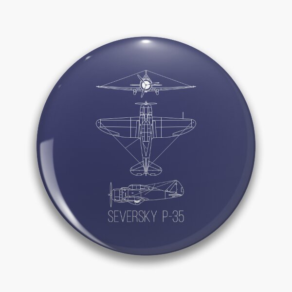 Artikelvorschau, Seversky P-35 American Propeller Fighter Plane Blueprints Diagramme entworfen und verkauft von MilitaryMart.