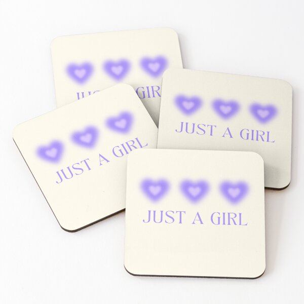Item preview, PURPLE JUST A GIRL GRADIENT HEARTS designed and sold by jessicaleah15.