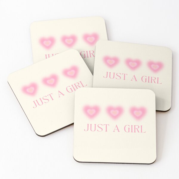 Item preview, PINK JUST A GIRL GRADIENT HEARTS designed and sold by jessicaleah15.
