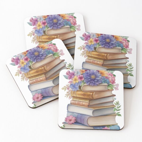 Item preview, Floral Book Stack (1181) designed and sold by WASjourney.