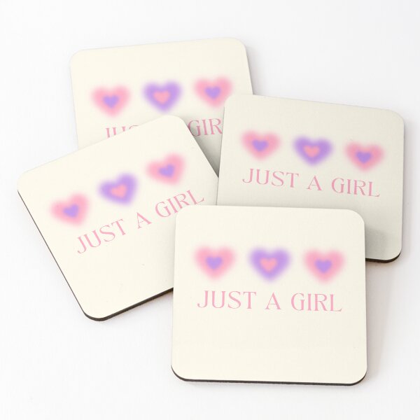 Item preview, PURPLE AND PINK JUST A GIRL GRADIENT HEARTS designed and sold by jessicaleah15.