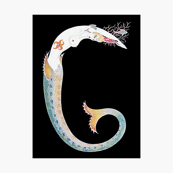 Item preview, Erté - The Letter G from the Alphabet Suite, 1976 designed and sold by elektronen.
