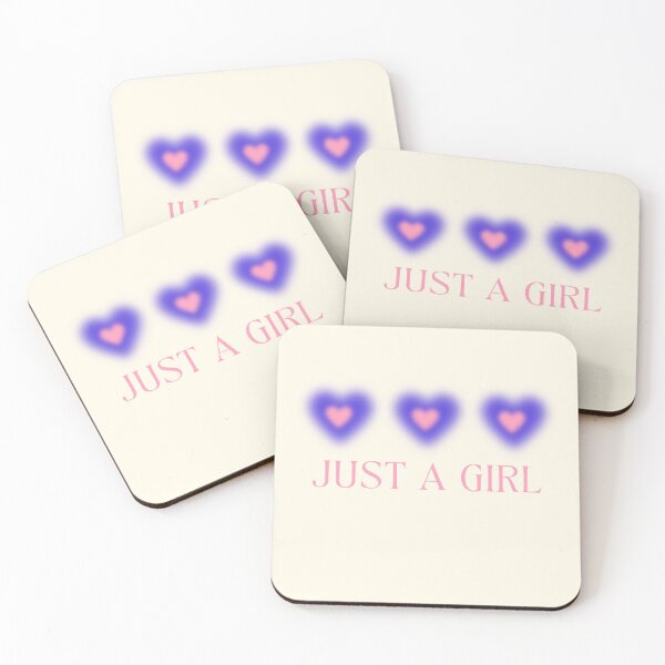 Item preview, PURPLE AND PINK JUST A GIRL GRADIENT HEARTS designed and sold by jessicaleah15.
