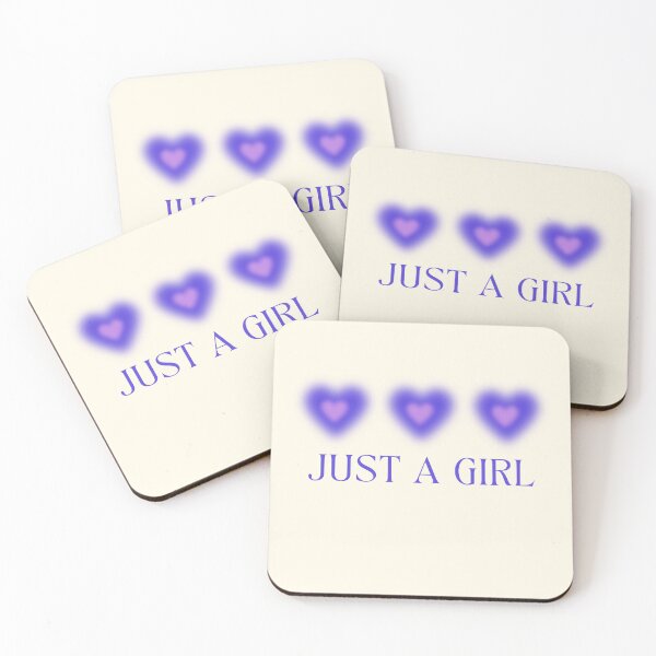 Item preview, PURPLE AND PINK JUST A GIRL GRADIENT HEARTS designed and sold by jessicaleah15.